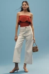 Maeve The Colette Denim Cropped High-rise Wide-leg Jeans By