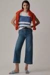 Maeve The Colette Denim High-rise Cropped Wide-leg Jeans By  In Blue