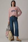 Maeve The Colette Denim High-rise Cropped Wide-leg Jeans By  In Blue