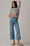 Maeve The Colette Denim High-rise Cropped Wide-leg Jeans By  In Blue