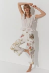 Shop Maeve The Colette Denim High-rise Cropped Wide-leg Jeans By : Swan Gossip Edition