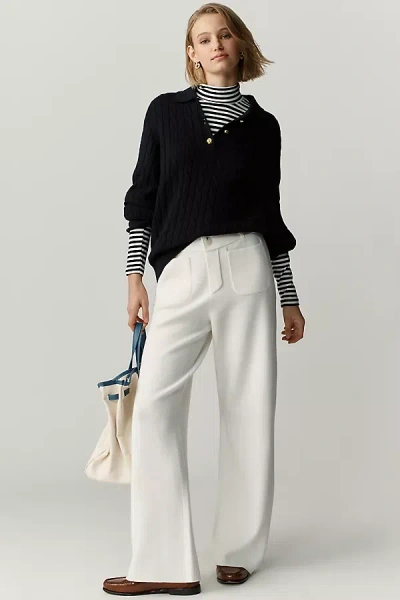 Maeve The Colette Full-length Sweater Pants By  In White