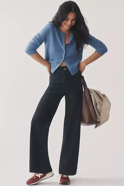 Maeve The Colette Full-length Wide-leg Pants By : Beachy Linen Edition In Black
