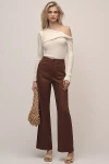 Maeve The Colette Full-length Wide-leg Pants By : Beachy Linen Edition In Brown