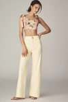 Maeve The Colette Full-length Wide-leg Pants By : Beachy Linen Edition In Yellow
