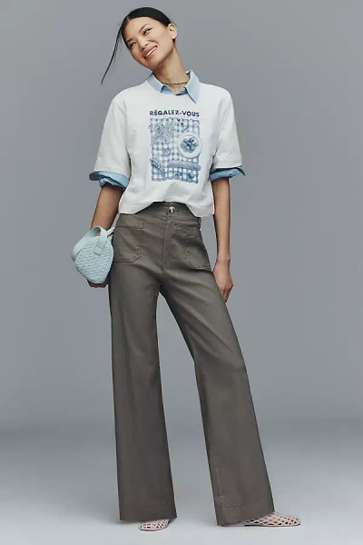 Maeve The Colette Full-length Wide-leg Pants By  In Green