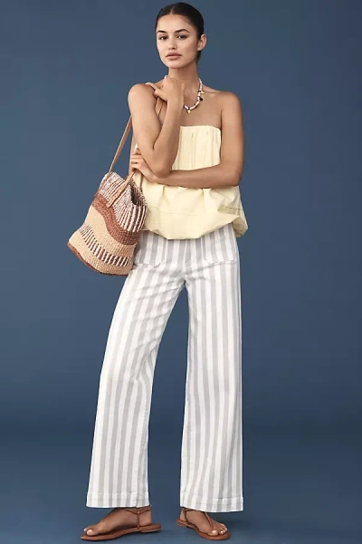 Maeve The Colette Full-length Wide-leg Pants By : Stripe Edition