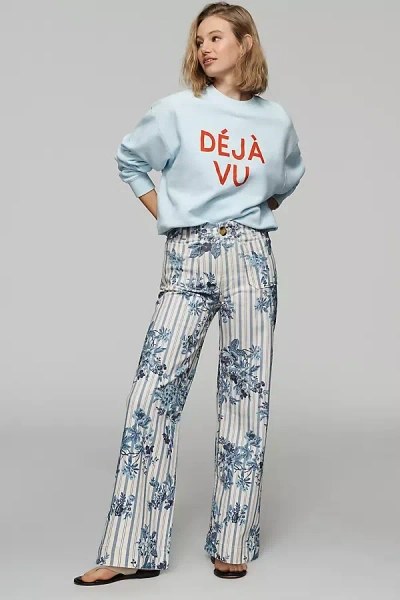 Maeve The Colette High-rise Wide-leg Jeans By  In Multi