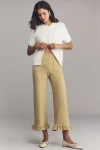Maeve The Colette Ruffle-hem Wide-leg Pants By  In Multi