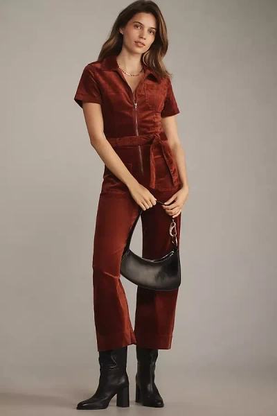 Maeve The Colette Weekend Corduroy Jumpsuit By  In Brown