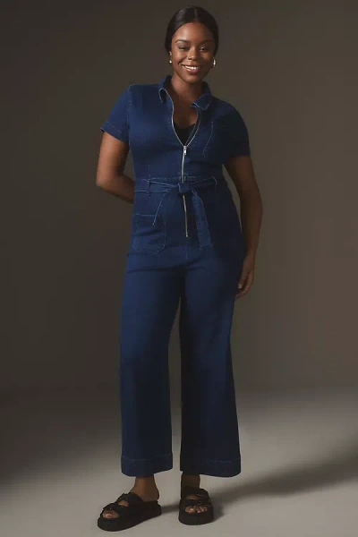 Maeve The Colette Weekend Denim Jumpsuit By  In Blue