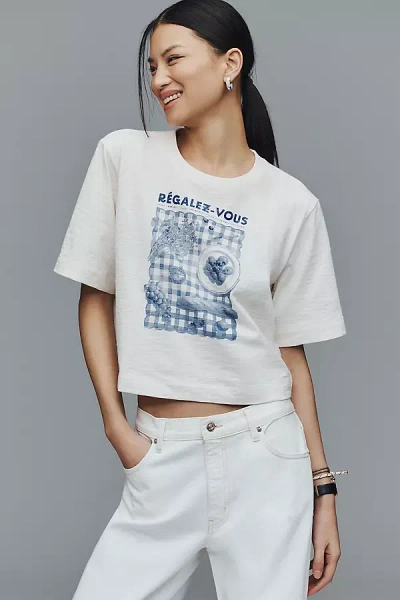 Maeve The Cory Short-sleeve Boxy Tee By  In Gray