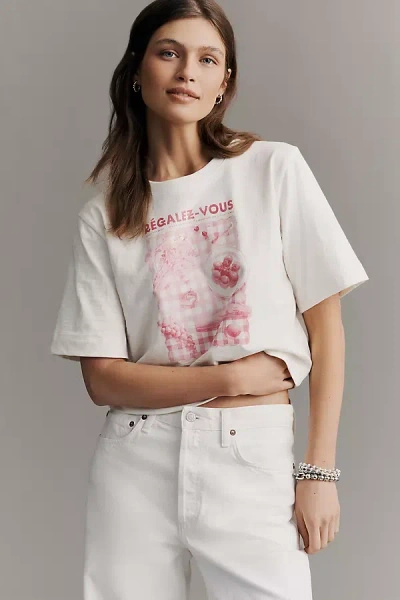 Maeve The Cory Short-sleeve Boxy Tee By  In White