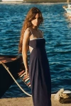 v neck a line prom dress V-Neck Long Glitter Prom Dress: Ladivine CC2349 Smoky Blue / 2