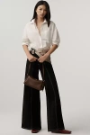 Maeve The Delaney Clean-seamed High-rise Wide-leg Jeans By  In Black