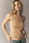 Maeve The Dorrie Ruffled Cami By  In Brown
