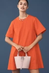 Maeve The Emmy Short-sleeve Swing Mini Dress By