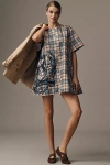 Maeve The Emmy Short-sleeve Swing Mini Dress By