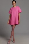 Maeve The Emmy Short-sleeve Swing Mini Dress By  In Pink