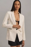 Maeve The Tessie Blazer By : Linen Edition Jacket In White