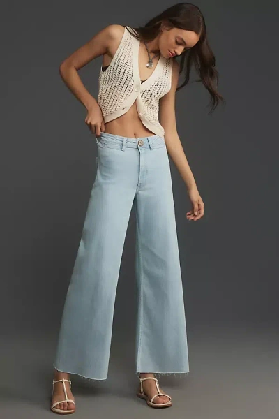 Maeve The Ettie High-rise Crop Wide-leg Jeans By  In Blue