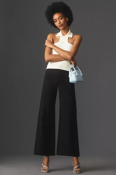 Maeve The Ettie High-rise Crop Wide-leg Pants By  In Black