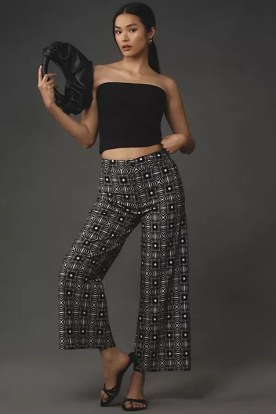 Maeve The Ettie High-rise Crop Wide-leg Pants By : Printed Edition In Multicolor