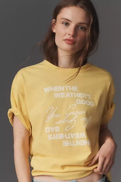Maeve The Evelyn Perfect Cotton Tee By  In Yellow