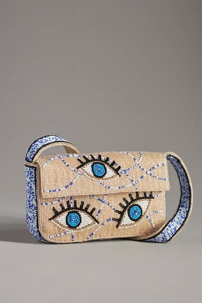 Maeve The Fiona Beaded Bag: Resort Edition In Blue