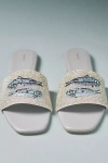 Maeve The Fiona Beaded Slide Sandals By  In Blue