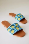 Maeve The Fiona Beaded Slide Sandals By  In Gold