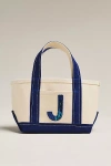 Maeve The Hartley Monogram Mini Canvas Tote By  In Neutral