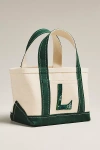 Maeve The Hartley Monogram Mini Canvas Tote By  In Neutral