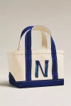 Maeve The Hartley Monogram Mini Canvas Tote By  In Neutral