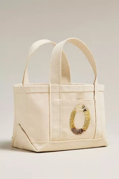 Maeve The Hartley Monogram Mini Canvas Tote By