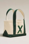 Maeve The Hartley Monogram Mini Canvas Tote By  In Green