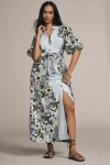 Maeve The Irene Linen Shirt Dress By  In Blue