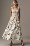 Maeve The Jacie Poplin Printed Maxi Skirt By