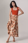 MAEVE THE JACIE POPLIN PRINTED MIDI SKIRT BY MAEVE