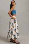 Maeve The Jacie Poplin Printed Midi Skirt By  In Multicolor