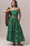 Maeve The Jacie Poplin Skirt By  In Green