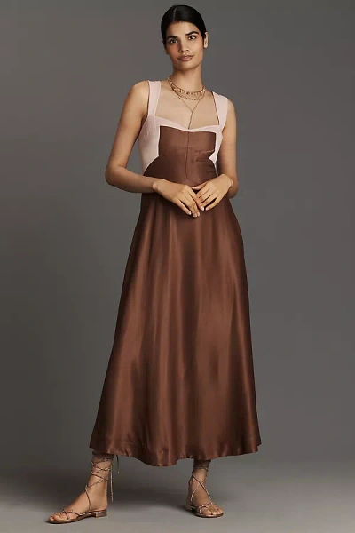Maeve The Jocelyn Sleeveless Slip Midi Dress By