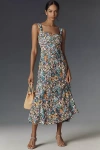 Maeve The Jocelyn Sleeveless Slip Midi Dress By  In Blue