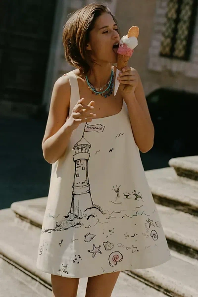 Maeve The Keiko Mini Dress By  In White