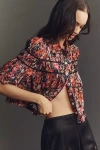Maeve The Leandra Shirred Yoke Blouse By  In Multi