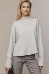 Maeve The Logan Turtleneck Sweater By  In Gray