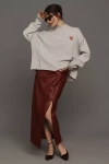 Maeve The Logan Turtleneck Sweater By  In Grey