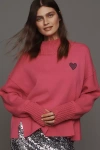 Maeve The Logan Turtleneck Sweater By  In Pink