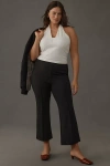 Maeve The Margot Kick-flare Cropped Pants By : Textured Edition In Black