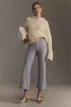Maeve The Margot Kick-flare Cropped Pants By : Textured Edition In Purple
